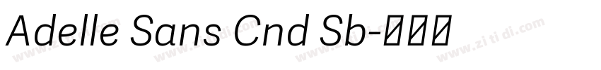 Adelle Sans Cnd Sb字体转换